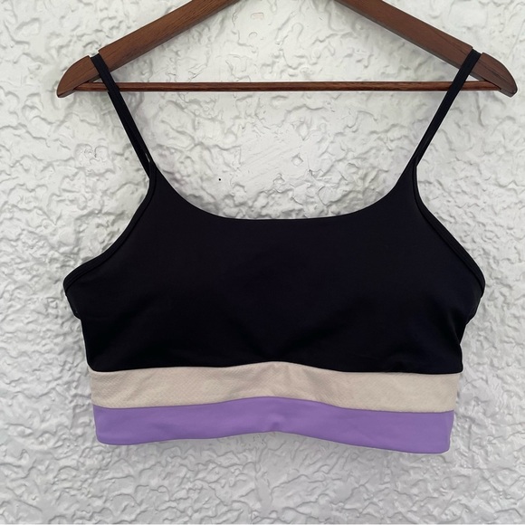 Zyia Active Lilac Tricolor Adjustable Light n Tight Bra XL - Picture 2 of 5